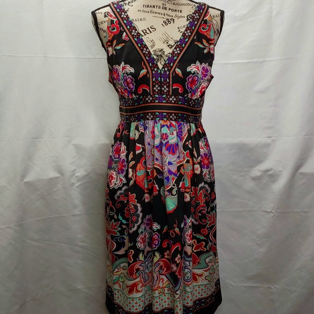 SIDE-ZIP BOHO-CHIC DRESS - Picture 2 of 16